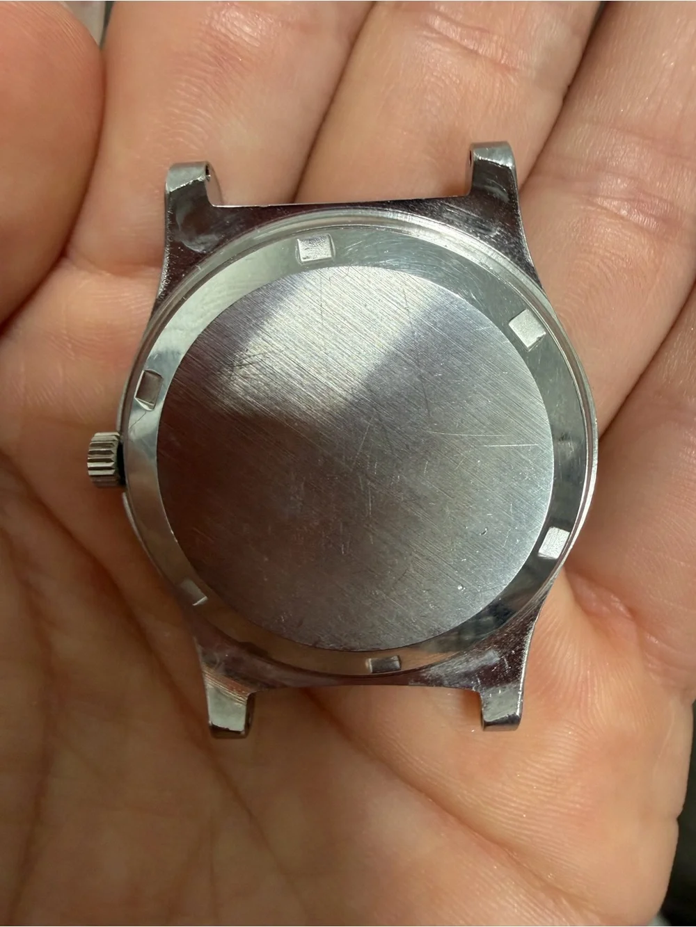 Omega Silver Dial Automatic Watch Case with Day-Date Display